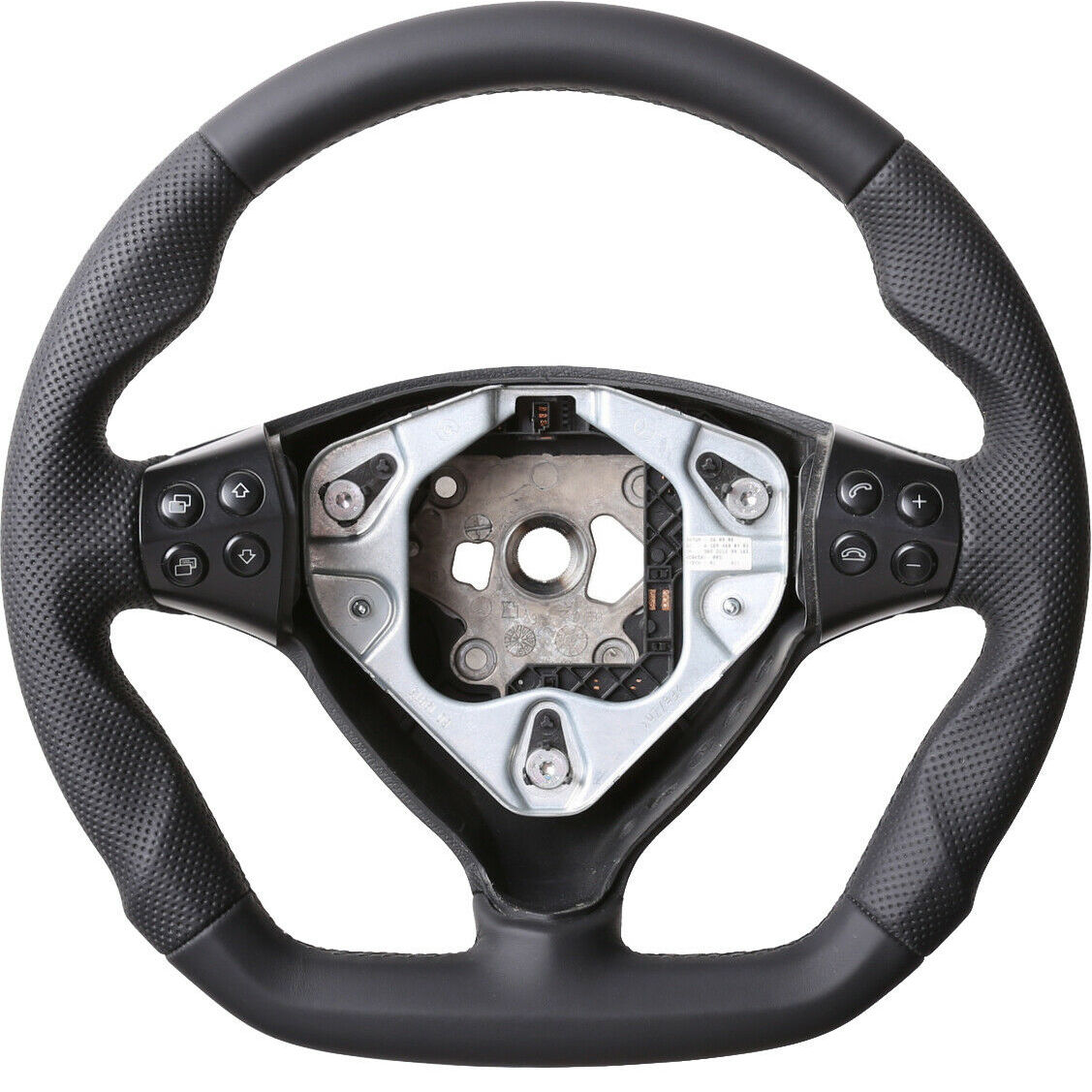 Mercedes Lenkrad W169 A Klasse Abgeflacht Kombibezug Naht schwarz