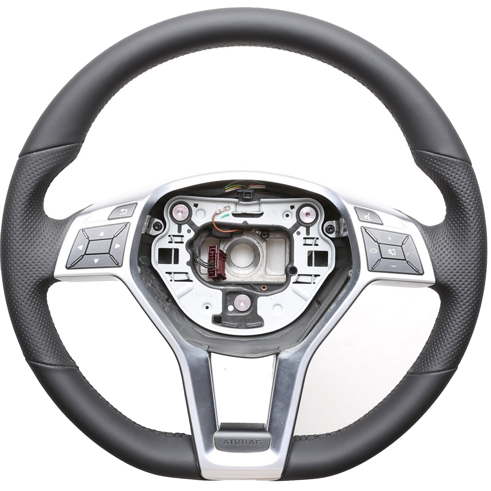 Mercedes Lenkrad C GLA SL Klasse W204 X156 R231 Kombibezug Naht schwarz