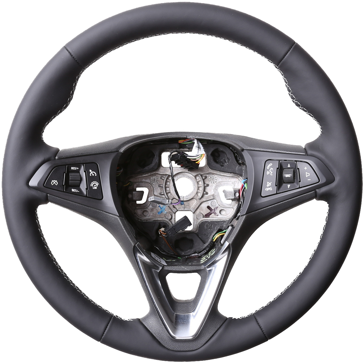 Opel Lenkrad Astra K Corsa E Insignia B Karl Combo Crossland E Grandland nur Nappa Naht silber