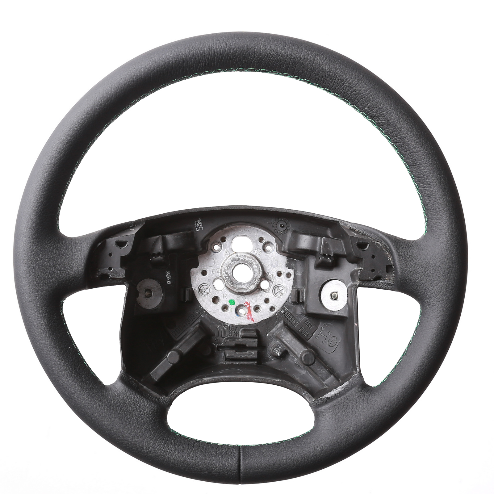 VW Lenkrad T4 Multivan Caravelle Transporter nur genarbt Naht grün