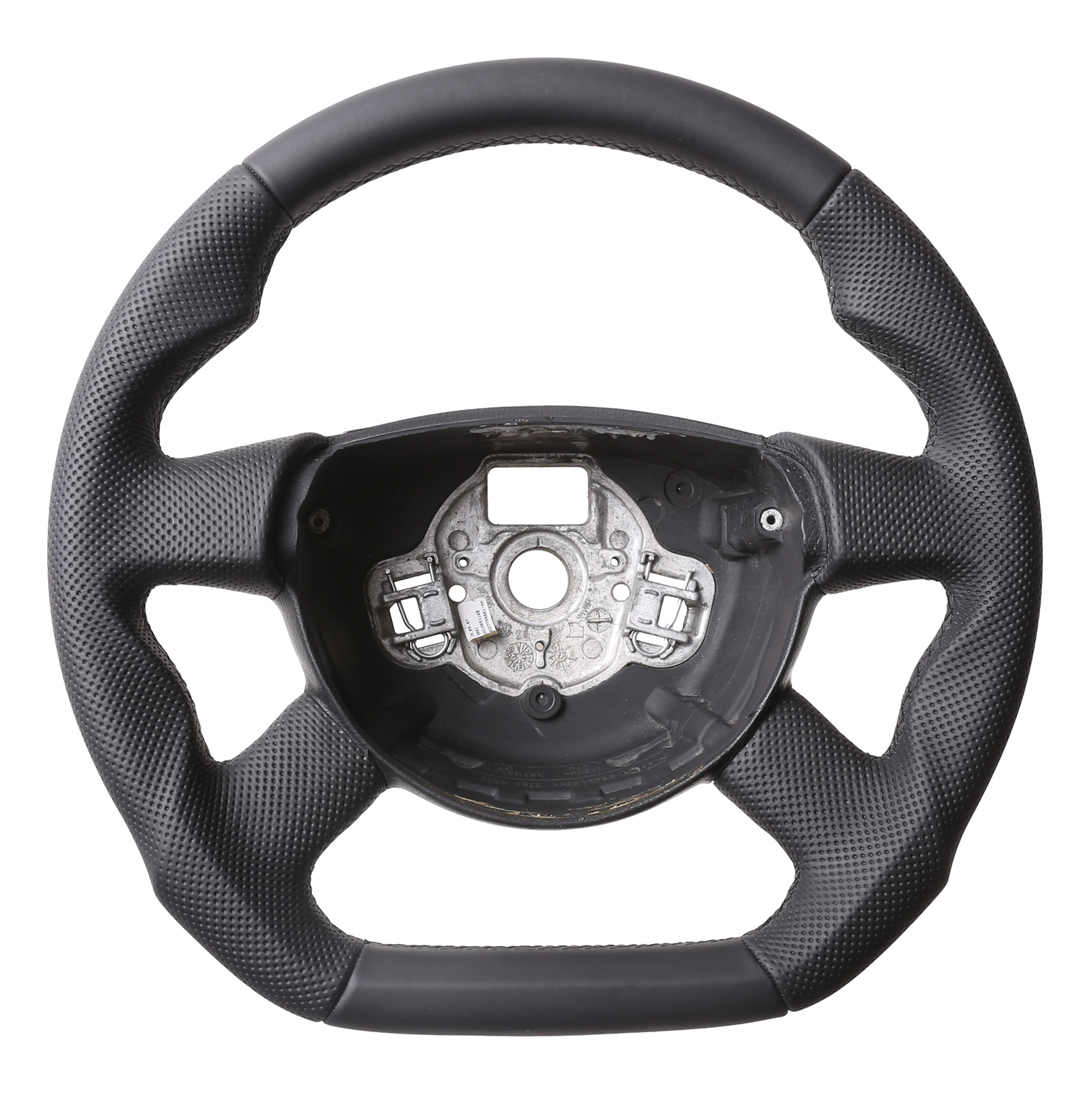 VW Lenkrad T5 Passat 3C Leder Nappa Abgeflacht Kombibezug Naht schwarz