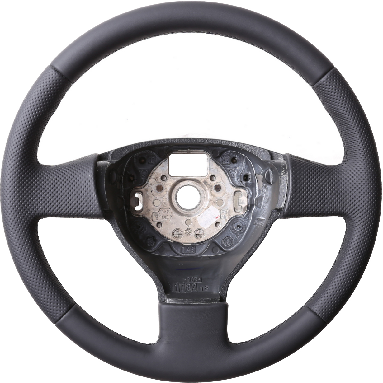 VW Lenkrad Golf 5 Fox Touran Polo9N Passat3C EOS Jetta Kombibezug Naht schwarz