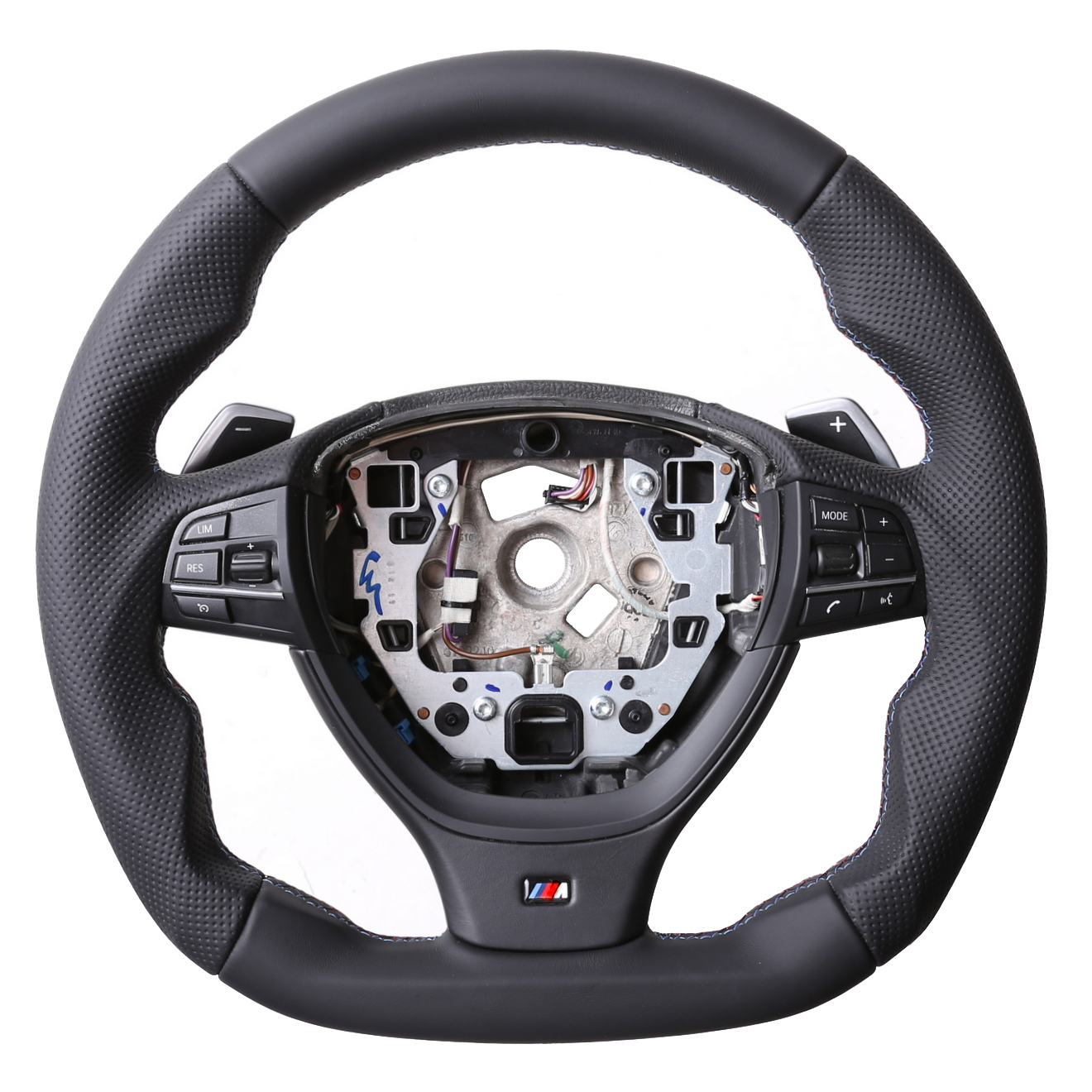 BMW Lenkrad F01 F06 F07 F10 F12 F13 M-Sport Abgeflacht NEU Kombibezug M-Naht