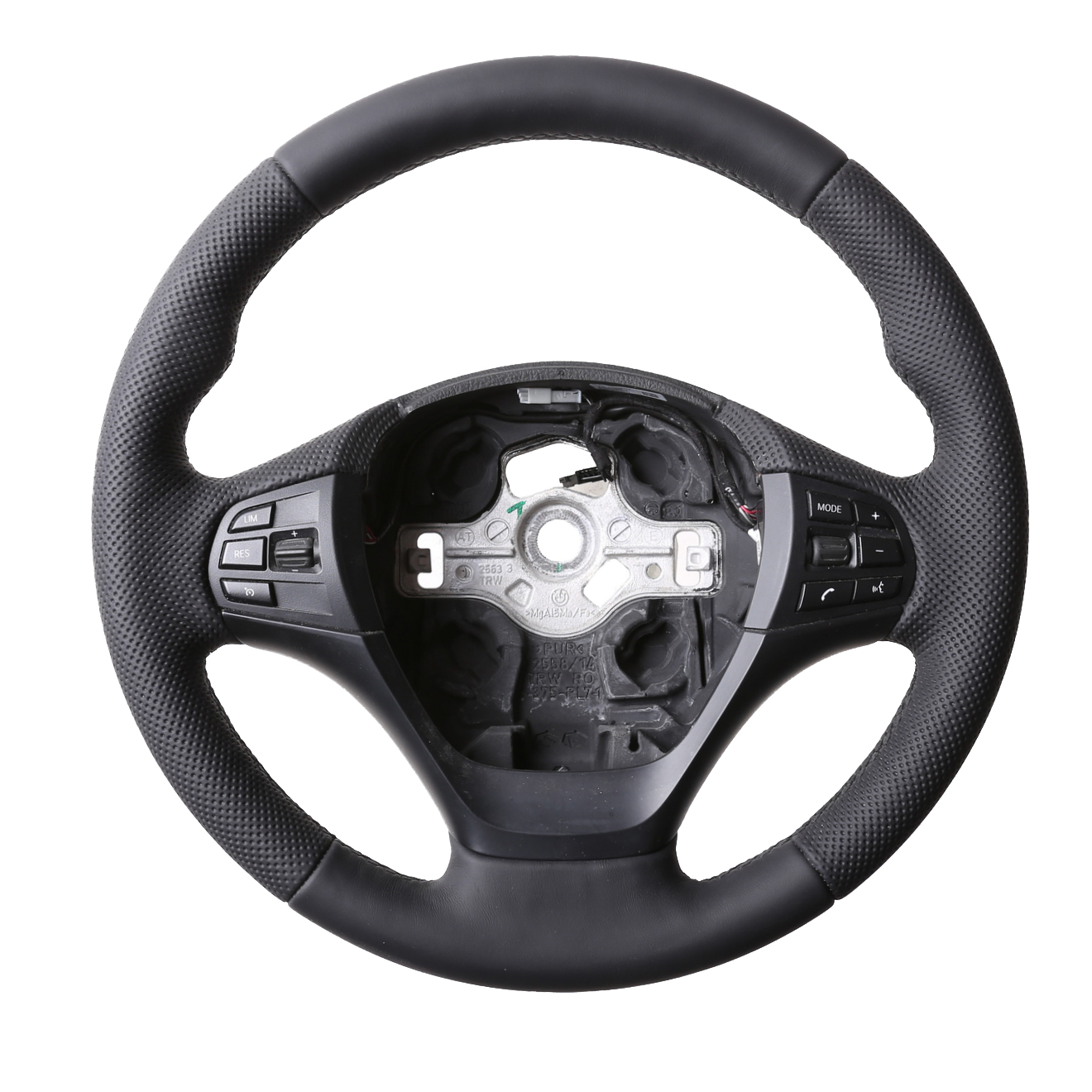 BMW Lenkrad F15 F20 F21 F22 F30 F32 F33 F34 Daumenauflagen Kombibezug inkl. Moosgummi Naht schwarz