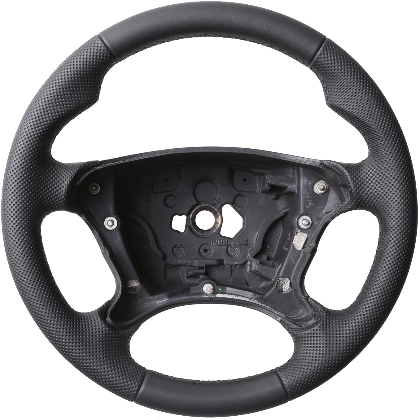 Mercedes Lenkrad R230 W209 W211 W463 E G Klasse CLK SL Daumenauflagen Kombibezug Naht schwarz