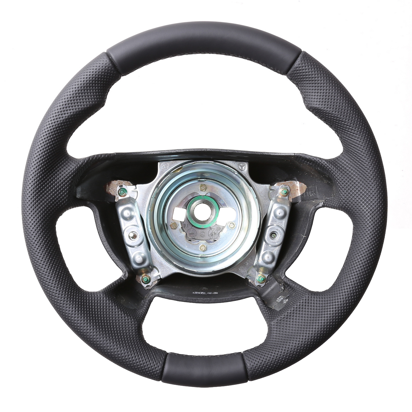 Mercedes Lenkrad CLK W208 SLK R170 SL R129 W202 Daumenauflagen Kombibezug Naht schwarz