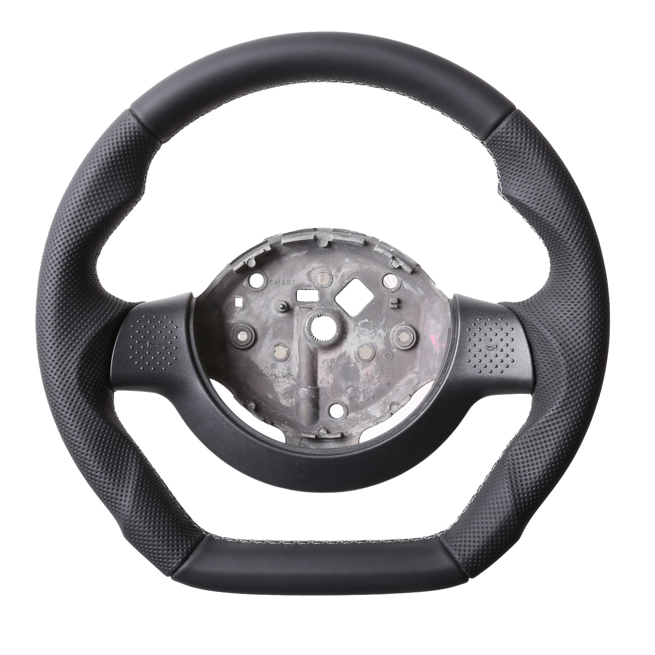 Smart Lenkrad Fortwo Abgeflacht Kombibezug Nacht silber