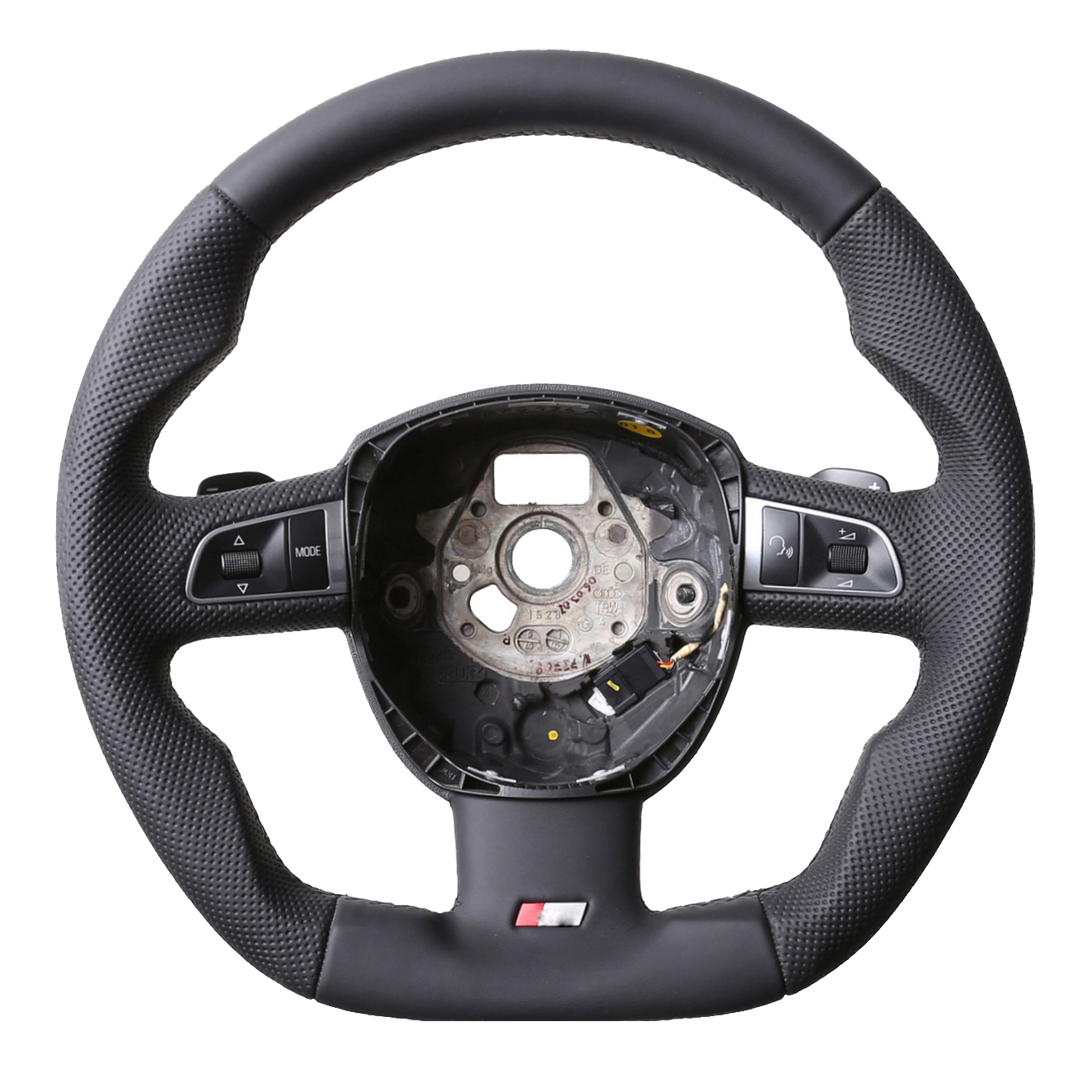 Audi Lenkrad A3 A4 A6 A8 Q5 Q7 Abgeflacht NEU Kombibezug Naht schwarz