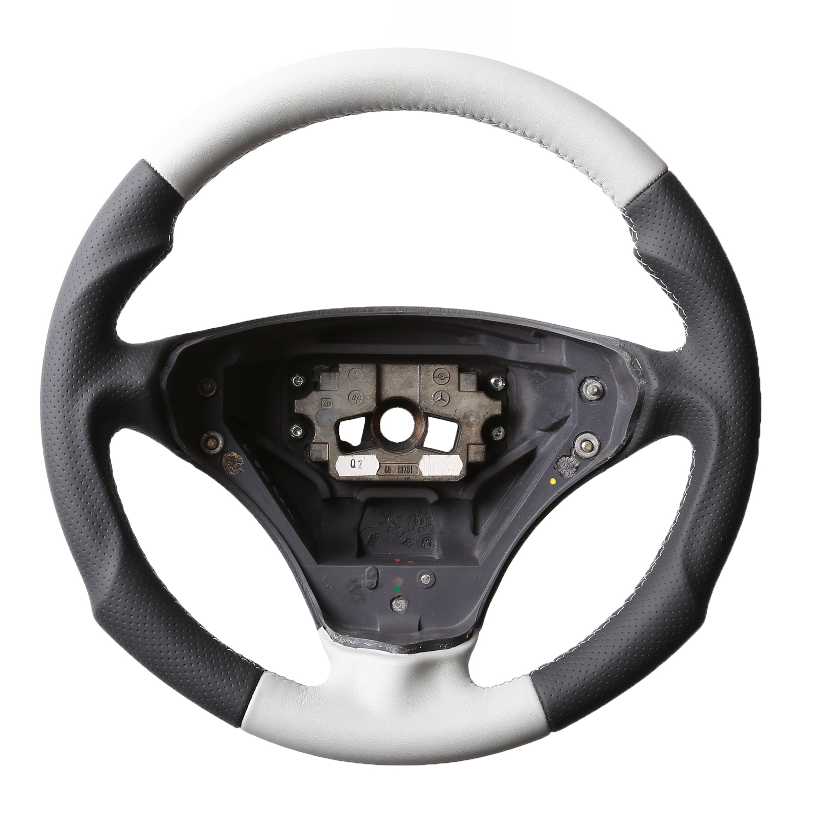 Mercedes Lenkrad W168 A Klasse antrazit Tuning Bicolor grau Kombibezug Naht grau