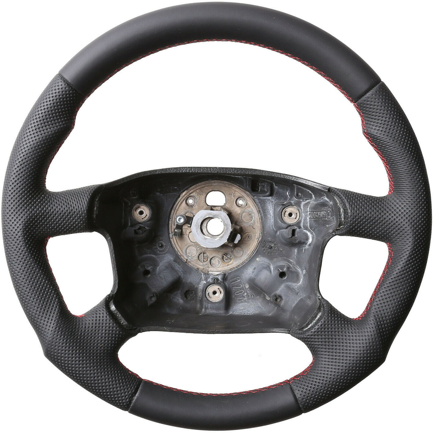 VW Lenkrad T4 Sharan Tuning Kombibezug Naht rot