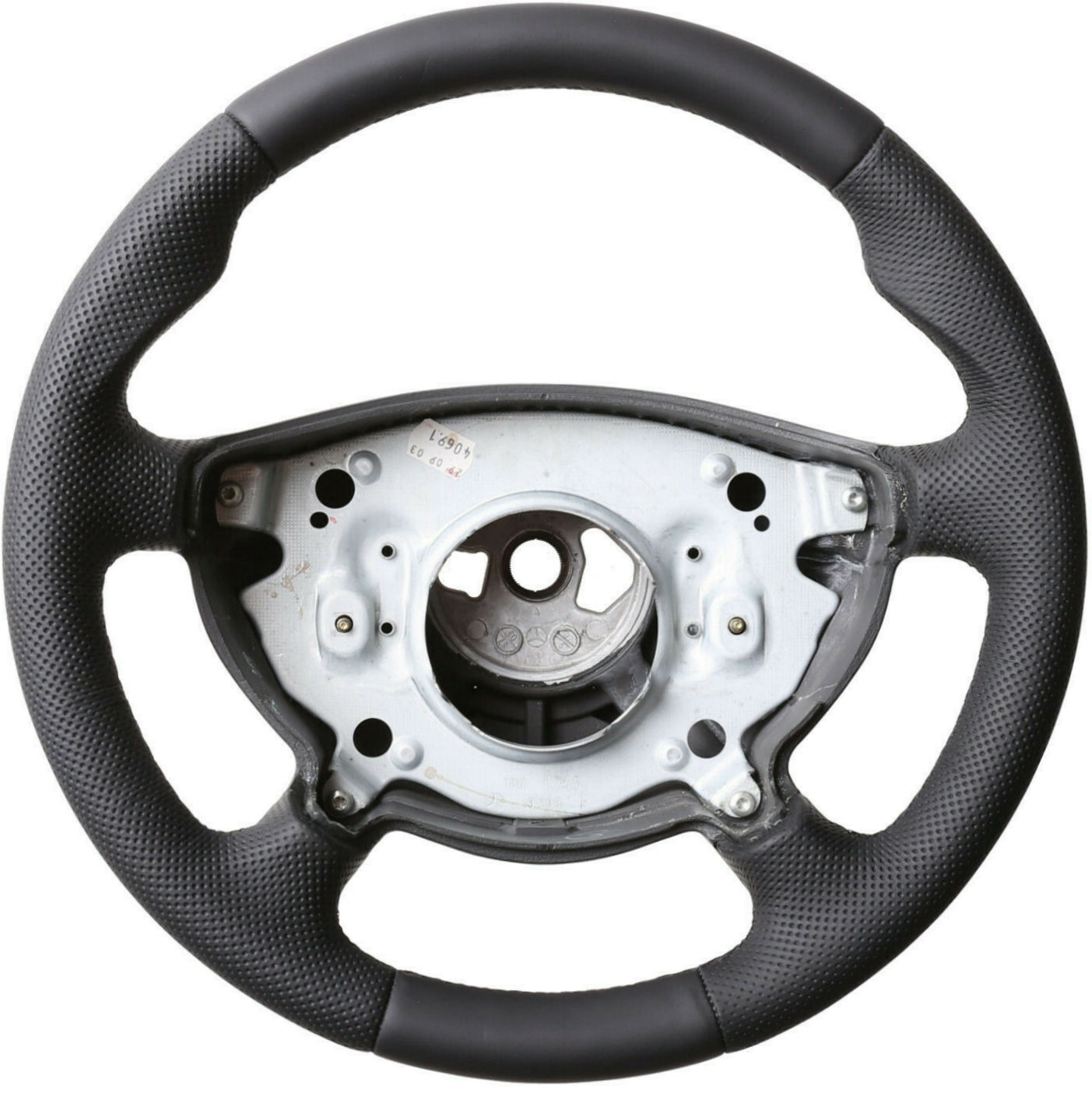 Mercedes Lenkrad R230 W209 W211 W463 E G Klasse Daumenauflagen Kombibezug Naht schwarz
