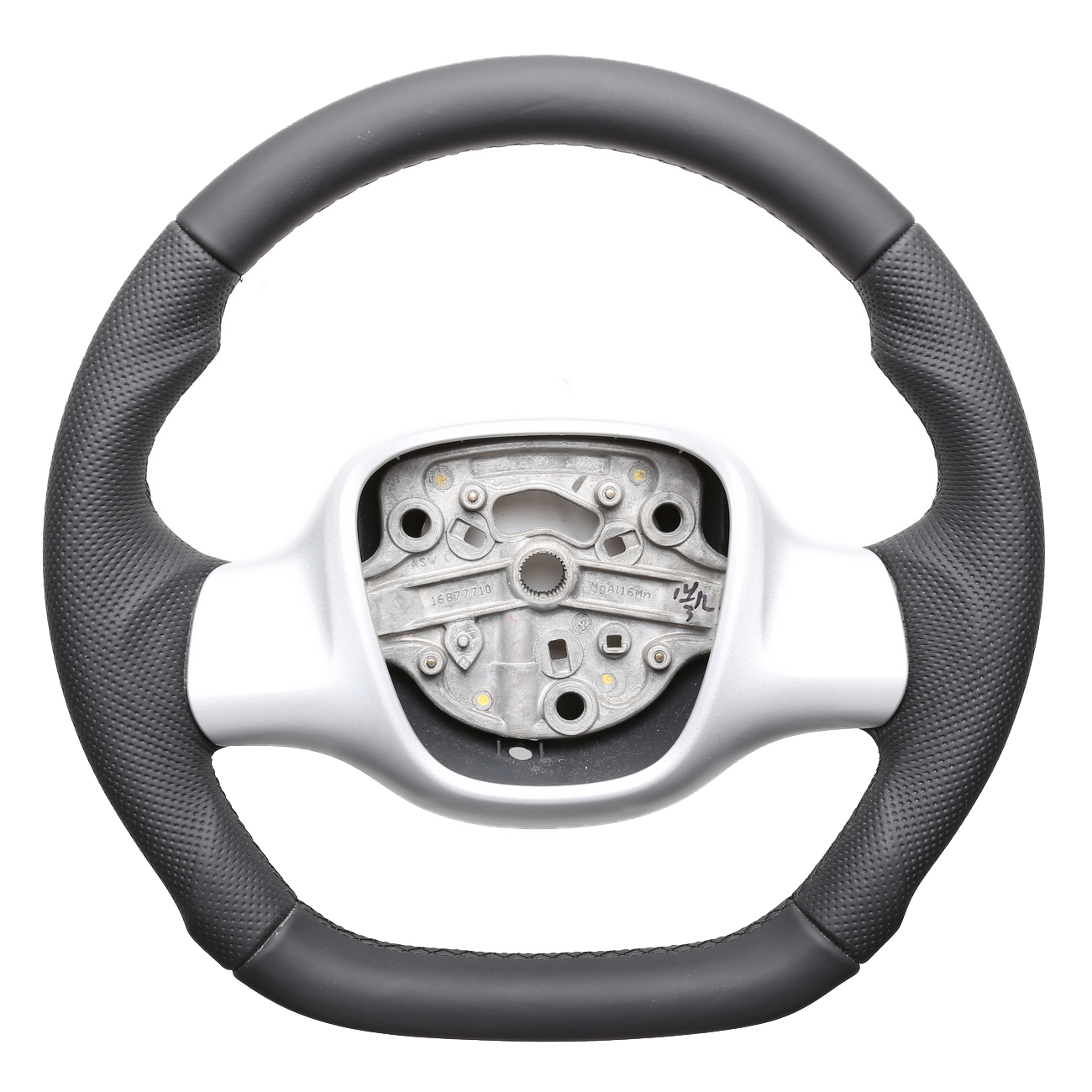 Smart Lenkrad Fortwo Turbo Sport Abgeflacht Kombibezug Naht schwarz