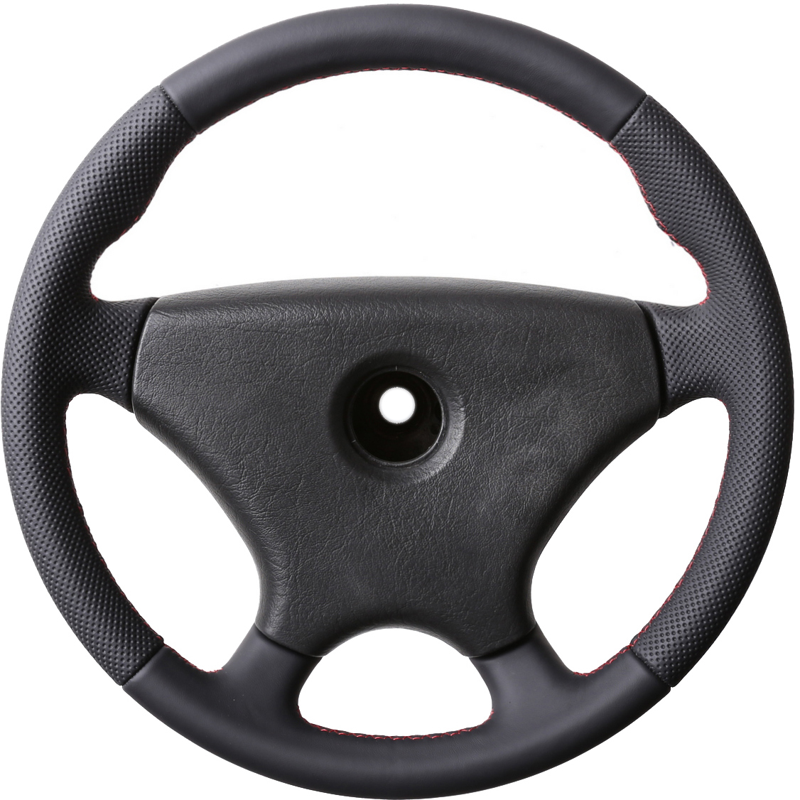 Mercedes Lenkrad W202 W124 R129 C E SL Daumenauflagen Kombibezug Naht rot