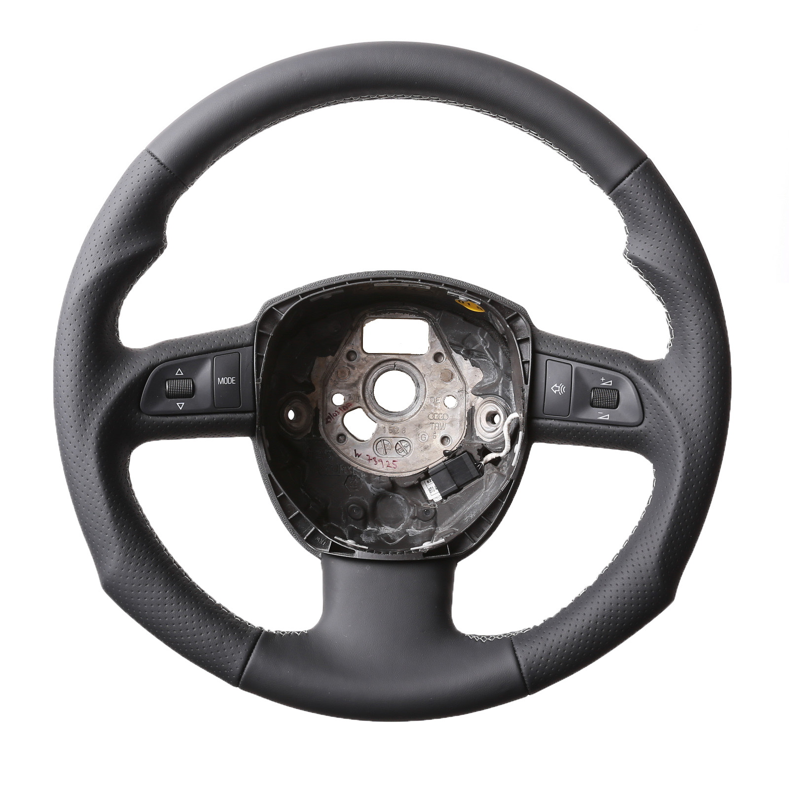 Audi Lenkrad A3 A4 A6 A8 Q5 Q7 Tuning Kombibezug Naht silber