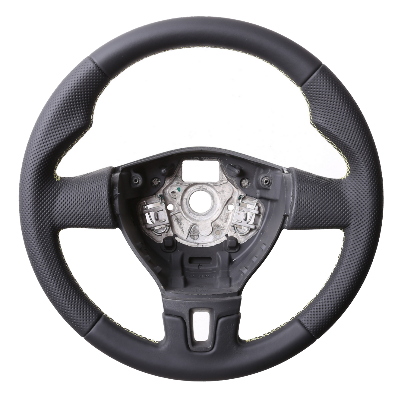 VW Lenkrad T5 Passat 3C Golf 6 Amarok Daumenauflagen Kombibezug Naht gelb