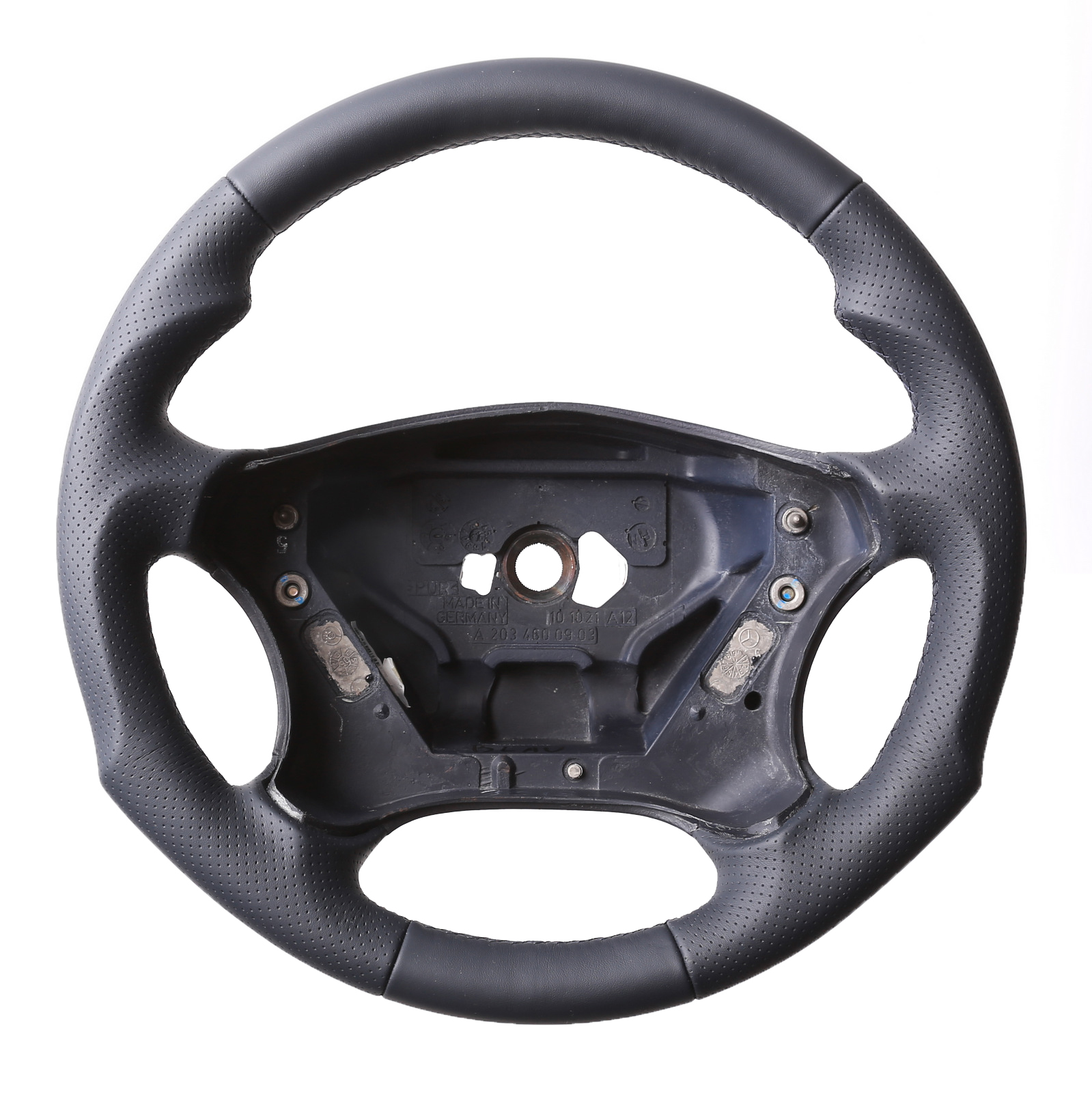 Mercedes Lenkrad  W203 S203 C Klasse blau Tuning Kombibezug Naht blau