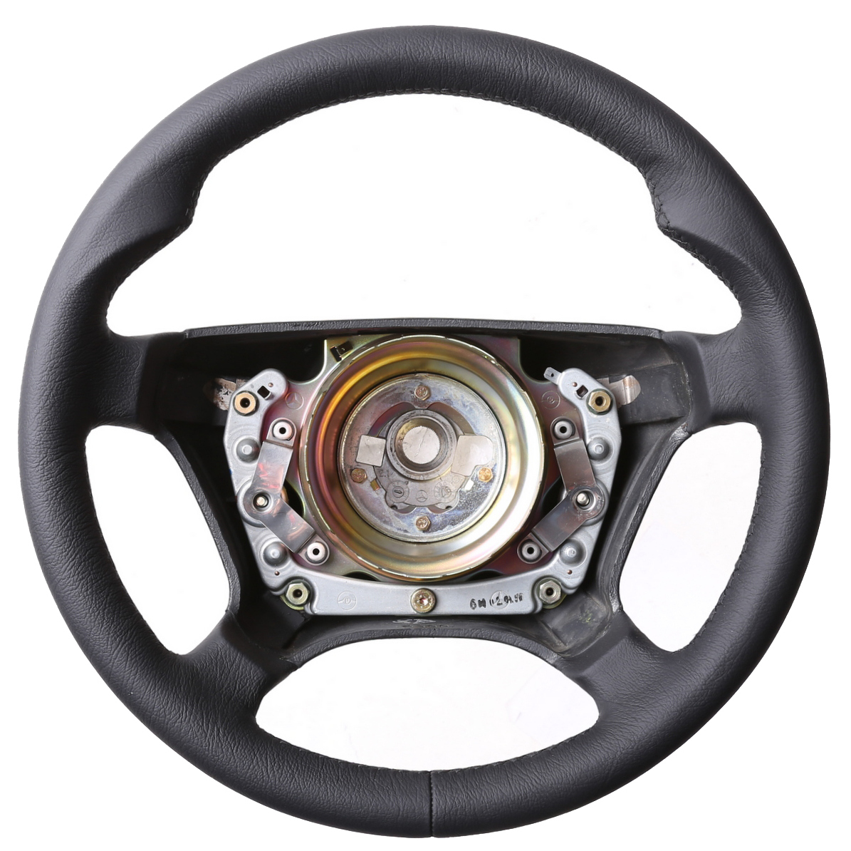 Mercedes Lenkrad W202 W124 W210 W140 C E S Klasse Daumenauflagen nur genarbt Naht schwarz