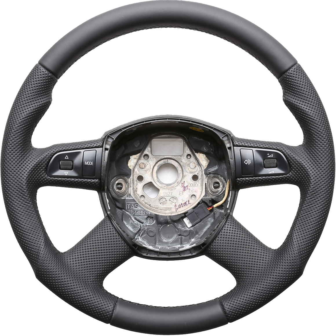 Audi Lenkrad A3 A4 A6 A8 Q5 Q7 Tuning Kombibezug Naht schwarz