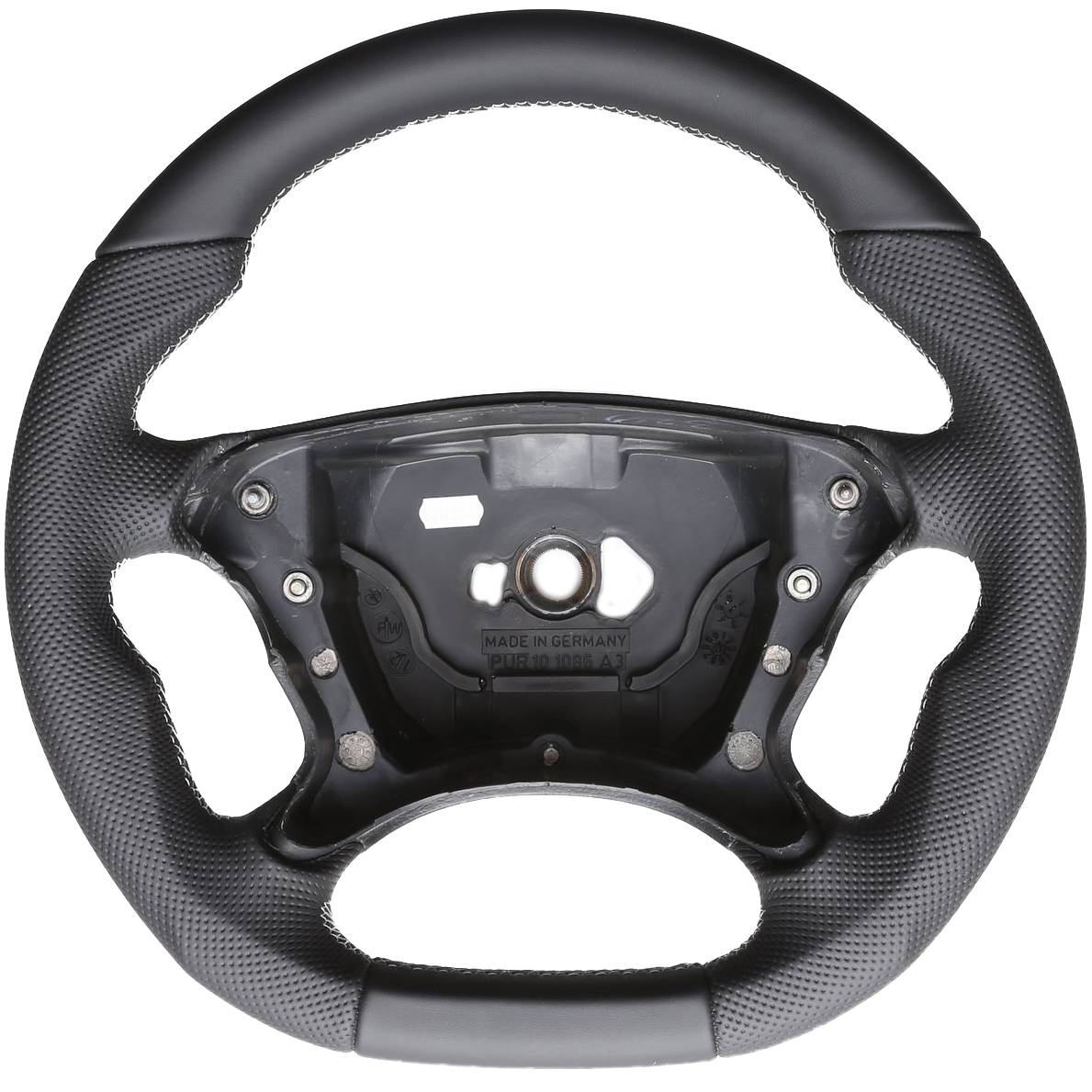 Mercedes Lenkrad R230 W209 W211 E G Klasse CLK SL Abgeflacht NEU Kombibezug Naht silber