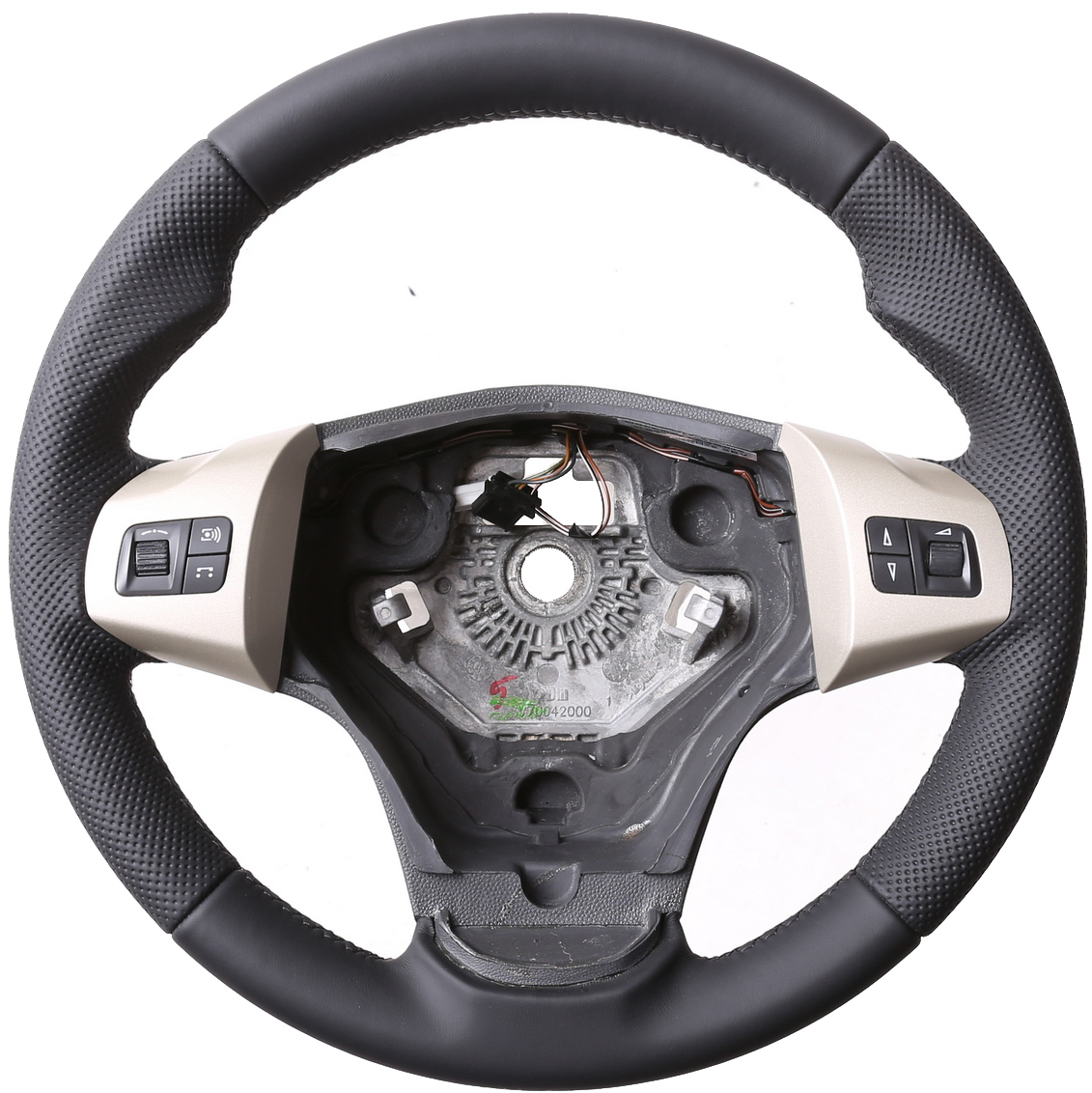 Opel Lenkrad Astra H Zafira B Insignia Corsa Daumenauflagen Kombibezug Naht schwarz