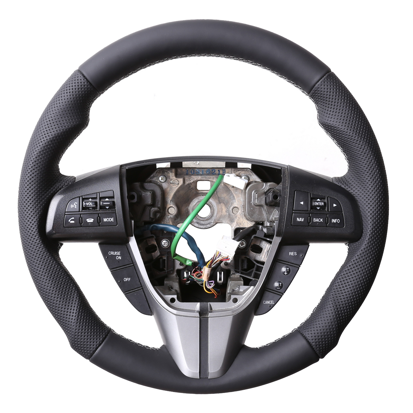 Mazda Lenkrad 3 5 Tuning Kombibezug Naht silber