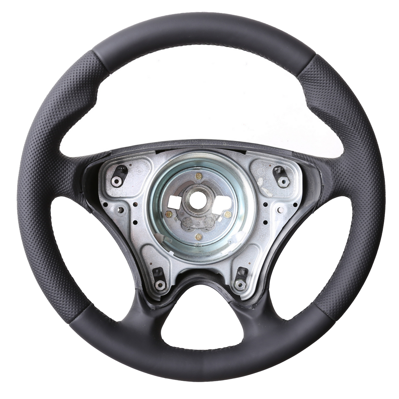 Mercedes Lenkrad W202 C Klasse R129 SL R170 SLK Daumenauflagen Kombibezug Naht schwarz