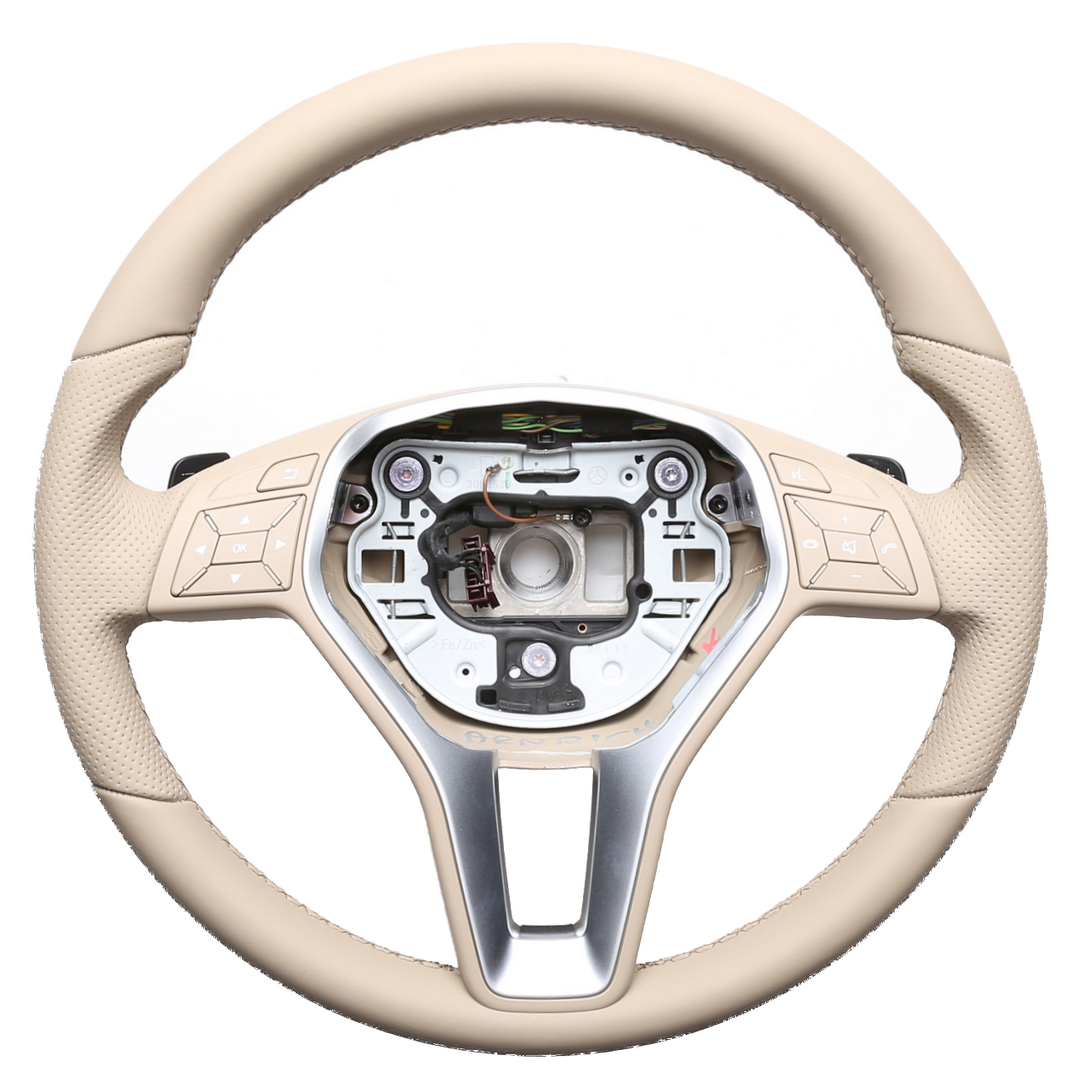 Mercedes Lenkrad C GLA SL Klasse W204 X156 R231 Klassisch Kombibezug Naht beige