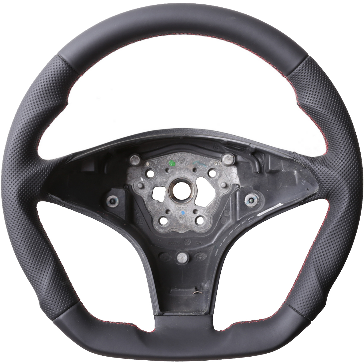 Mercedes Lenkrad CL 203 C219 CLS SLK R230 R171 Abgeflacht Kombibezug Naht rot