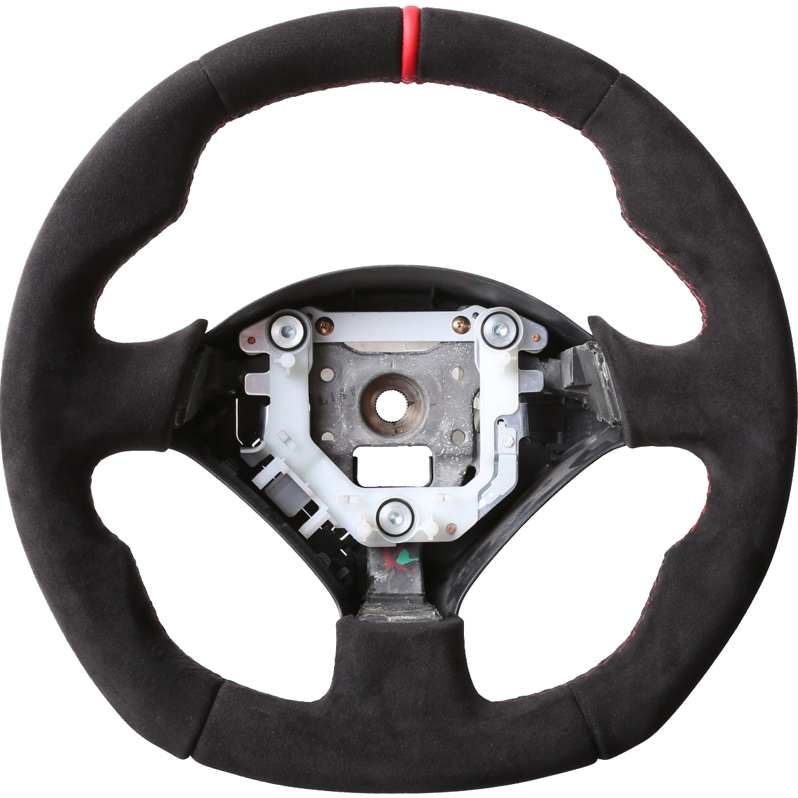 Honda Lenkrad Civic Type R Abgeflacht NEU nur Alcantara 12 Uhr Markierung rot Naht rot