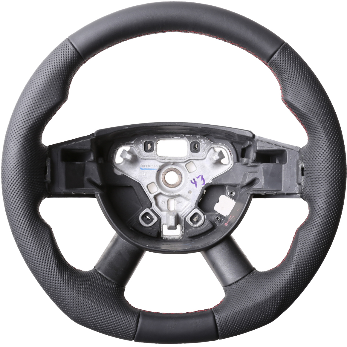Dodge Lenkrad Nitro Abgeflacht NEU Kombibezug Naht rot