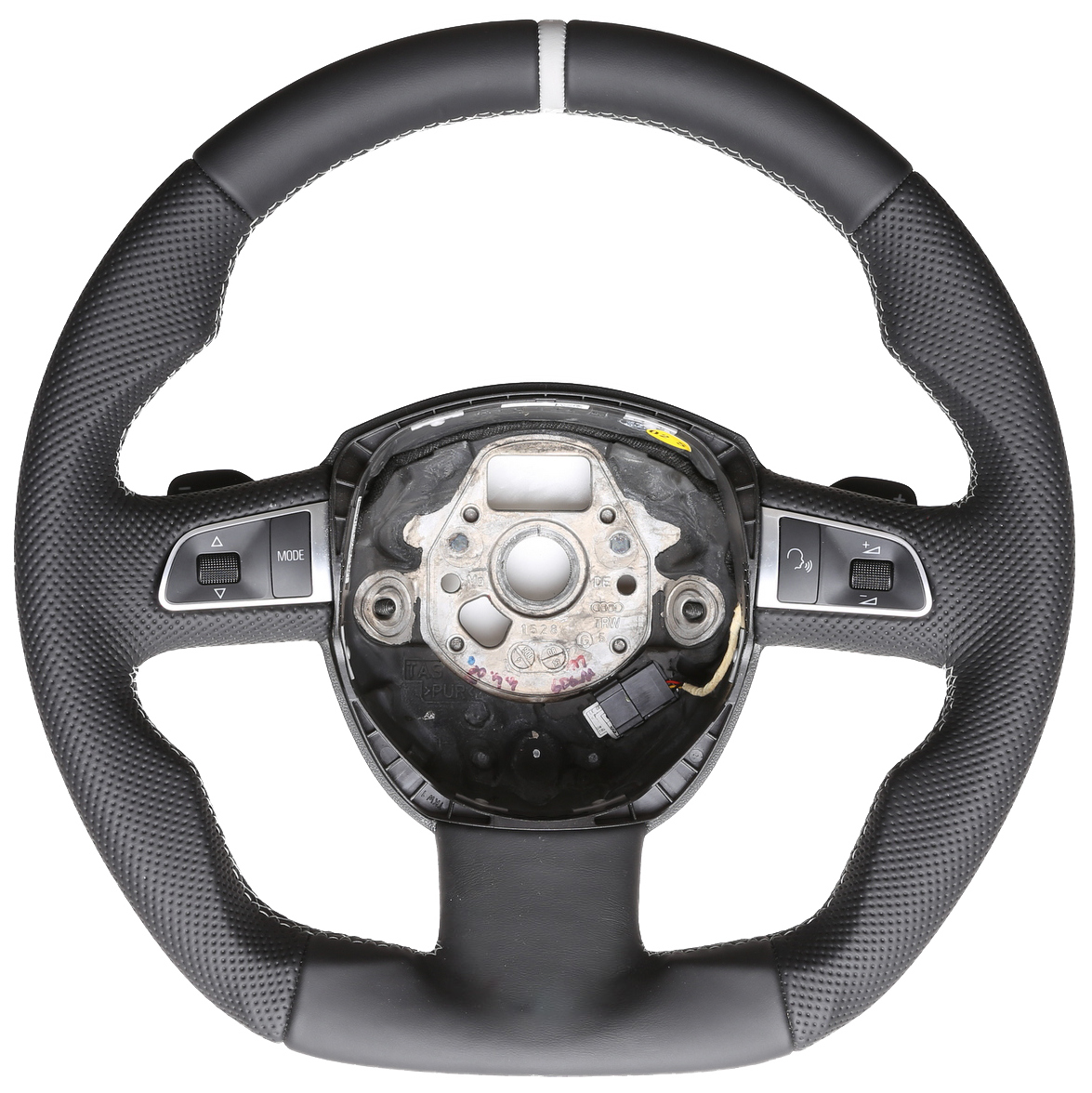 Seat Lenkrad Exeo Abgeflacht NEU Kombibezug 12 Uhr Markierung silber Naht silber