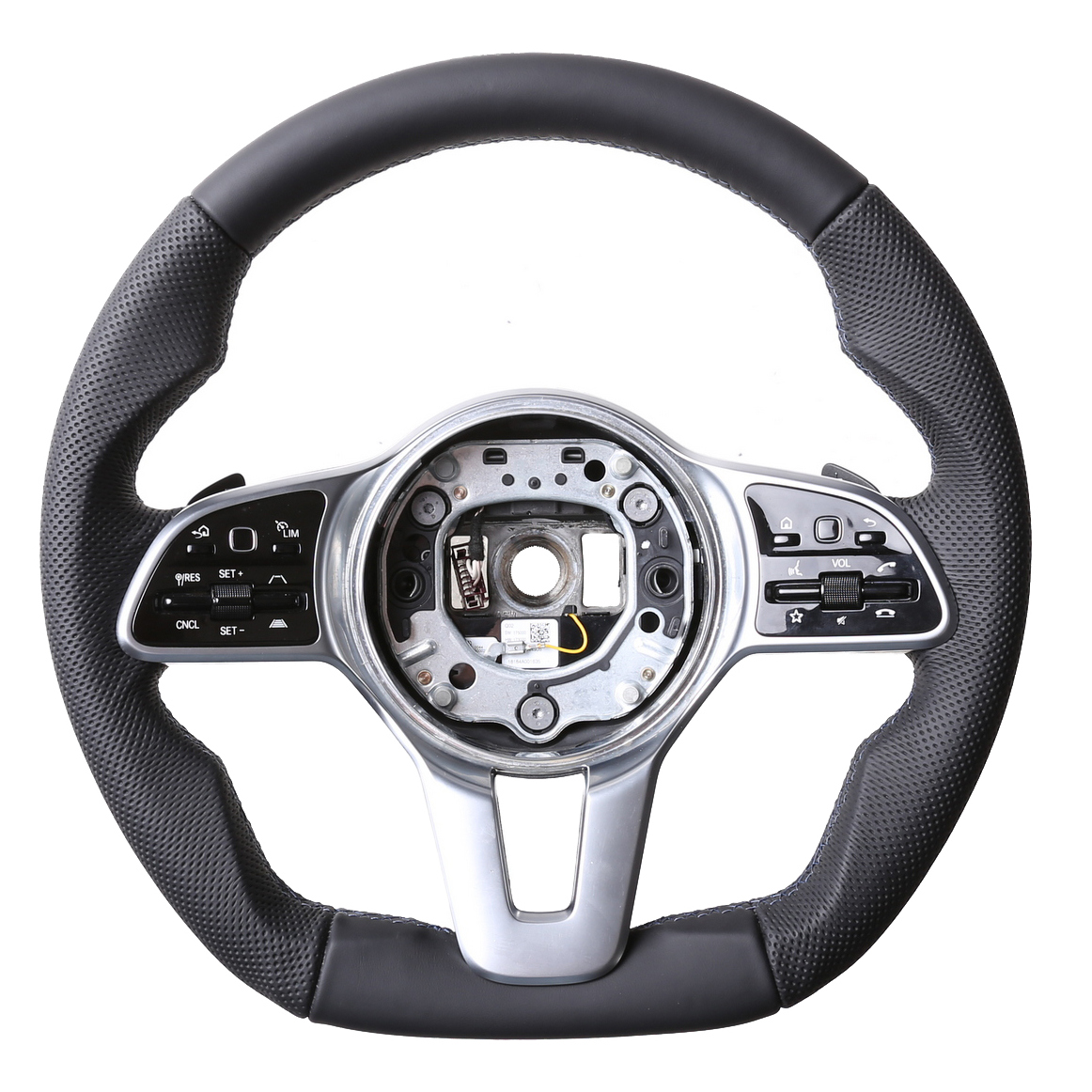 Mercedes Lenkrad CLA GLB GLS Klasse W118 X247 X167 Abgeflacht NEU Kombibezug Naht blau