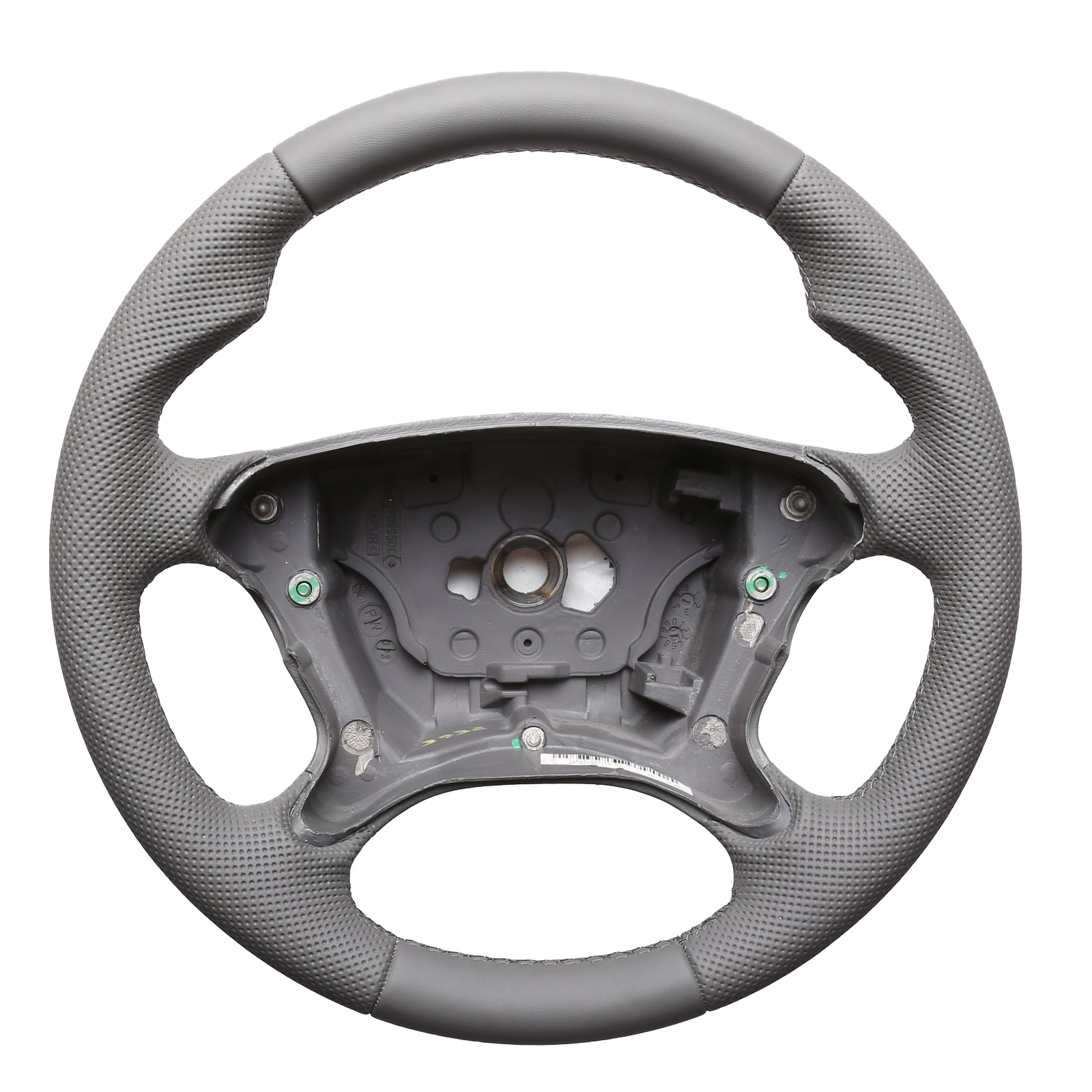 Mercedes Lenkrad R230 W209 W211 E Klasse CLK SL grau Daumenauflagen Kombibezug Naht grau