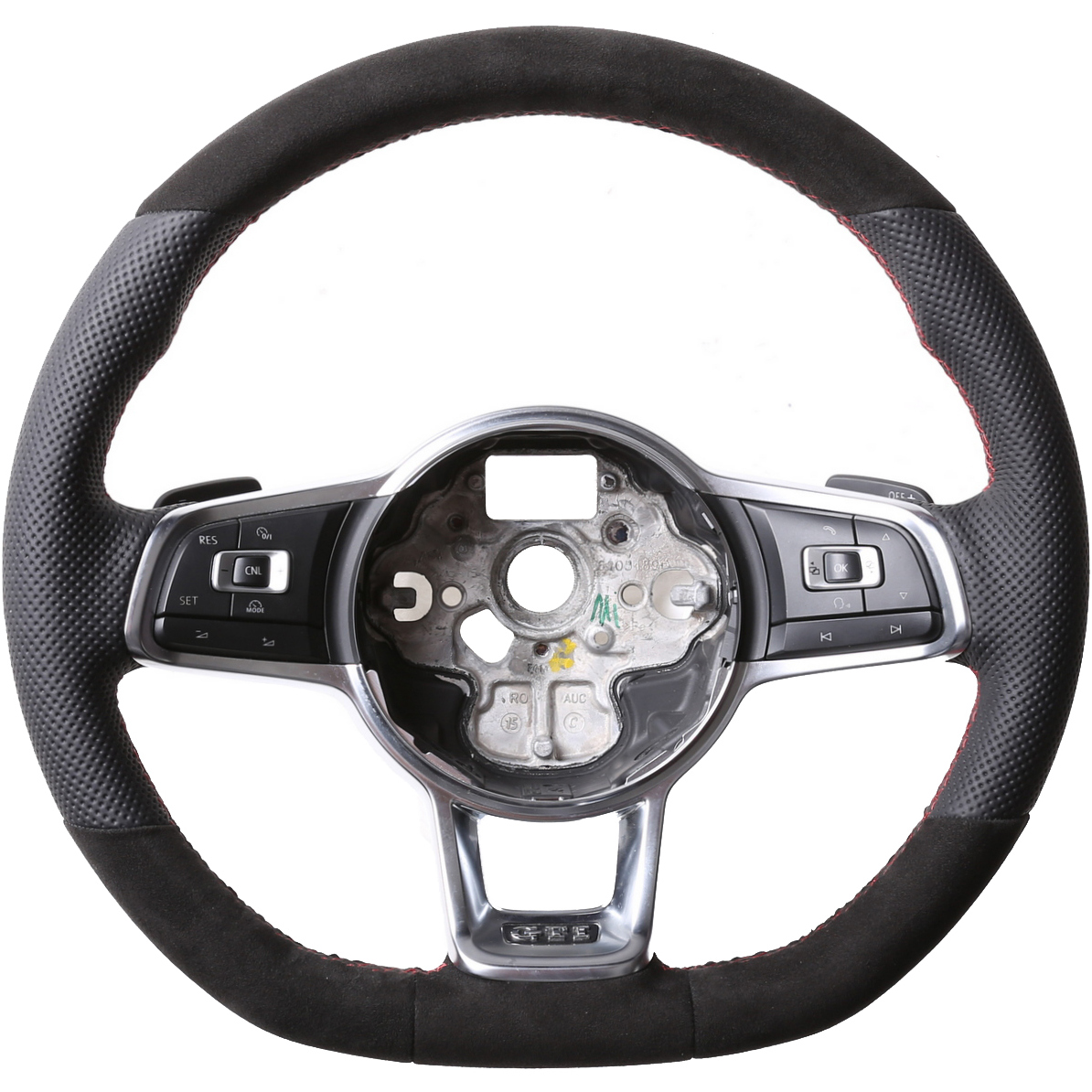 VW Lenkrad Golf 7 GTI Polo GTI GTD Polo Arteon Kombibezug Alcantara Naht rot