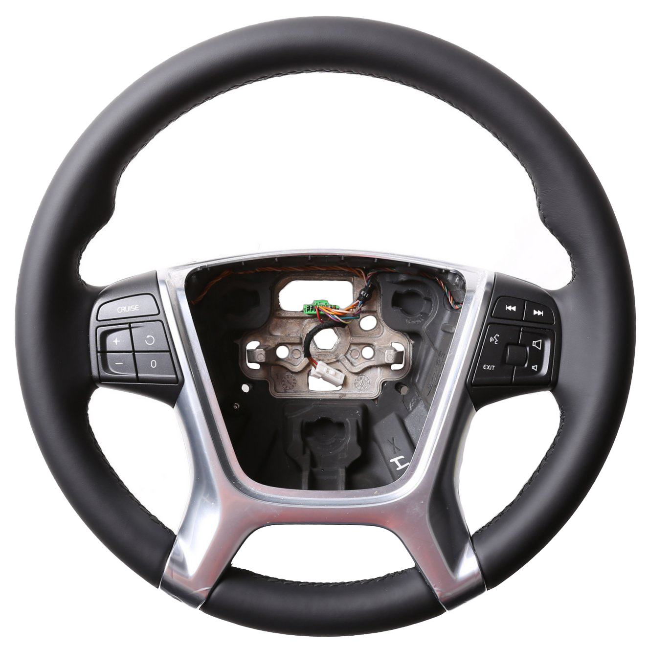 Volvo Lenkrad V40 V60 Daumenauflagen nur Nappa Naht schwarz