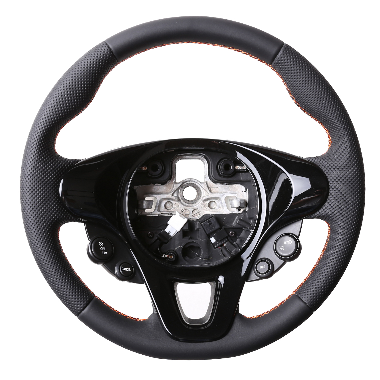 Smart Lenkrad Fortwo Turbo Sport Kombibezug Naht orange