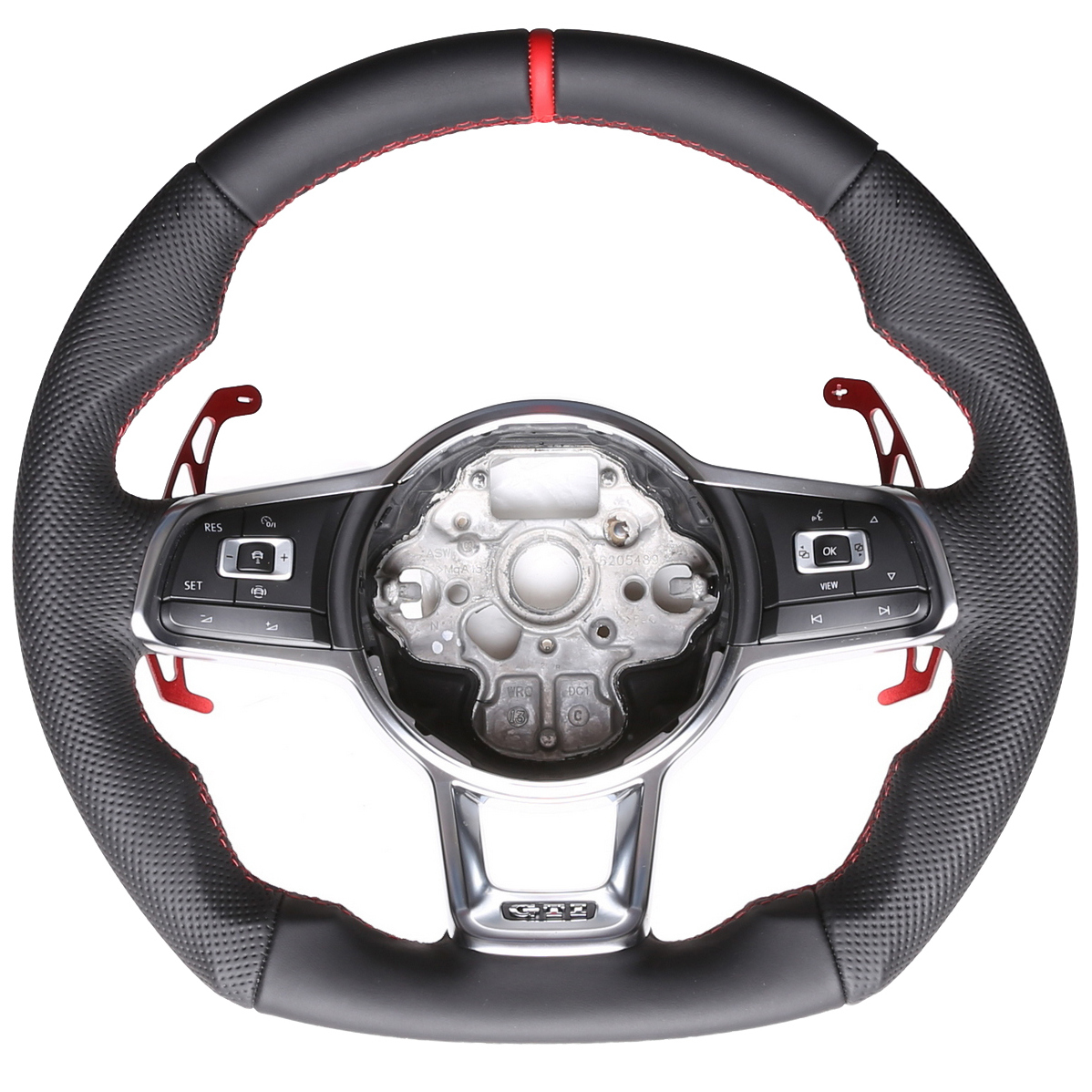 VW Lenkrad Golf 7 GTI Polo GTI GTD Polo Arteon Abgeflacht NEU Kombibezug 12 Uhr Markierung