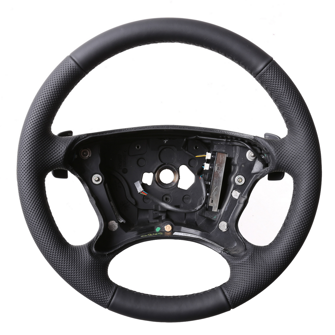 Mercedes Lenkrad R230 W209 W211 W463 E G Klasse CLK SL Klassisch Kombibezug Naht schwarz