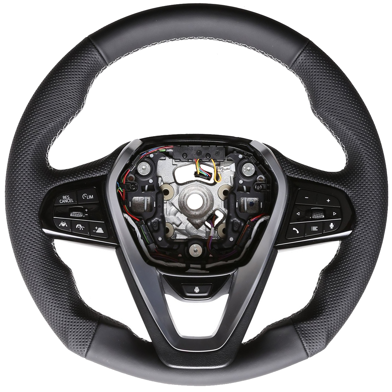 BMW Lenkrad G05 G06 G11 G30 G31 Tuning NEU Kombibezug Naht silber