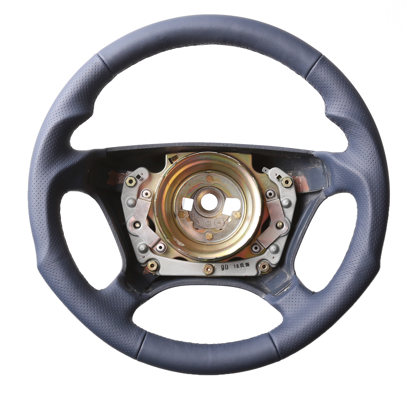 Mercedes Lenkrad W202 W124 W210 W140 C E S Klasse blau Tuning Kombibezug Naht blau