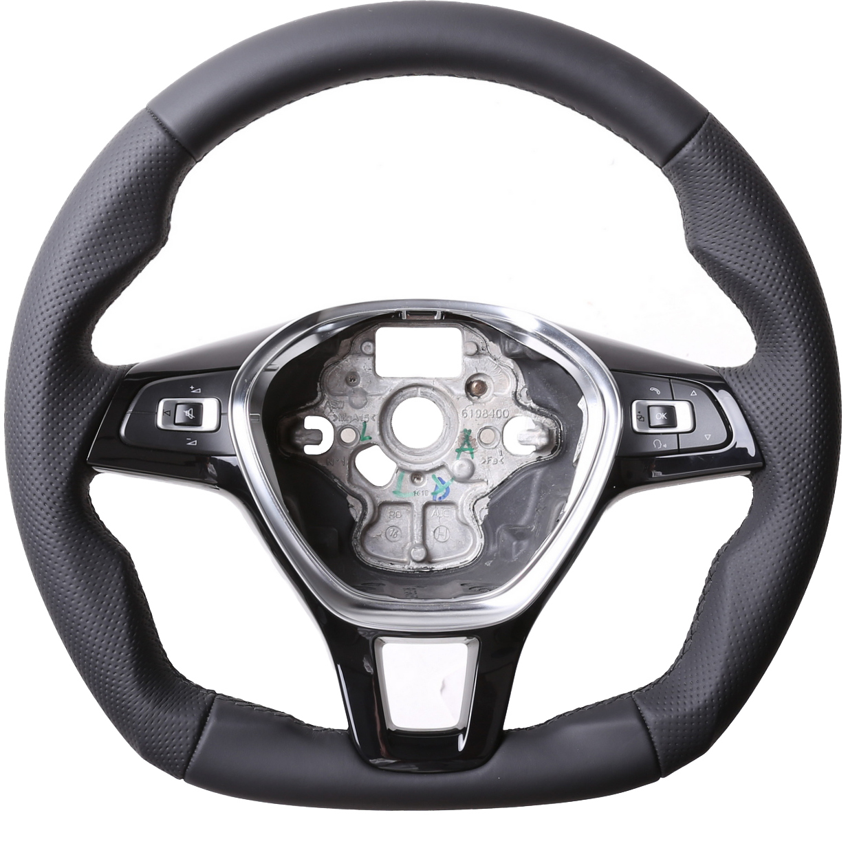 MAN Lenkrad TGE Abgeflacht NEU Kombibezug Naht schwarz