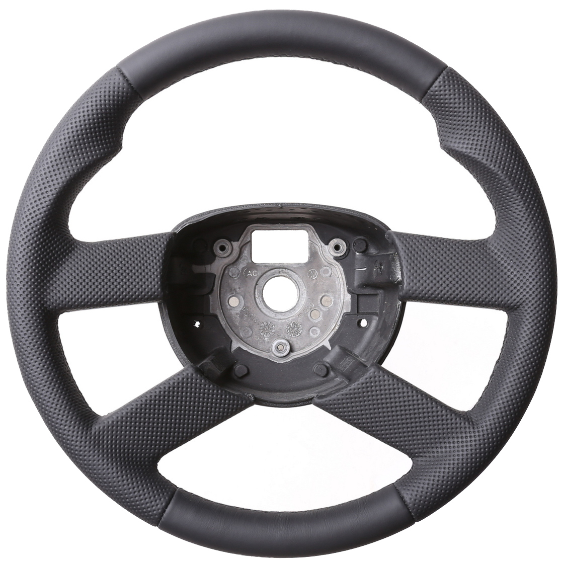 VW Lenkrad Golf 5 Touran Polo 9N Fox Daumenauflagen Kombibezug Naht schwarz