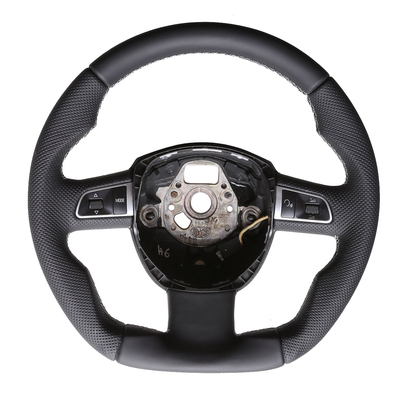 Audi Lenkrad A3 A4 A6 A8 Q5 Q7 Abgeflacht NEU Kombibezug Naht silber