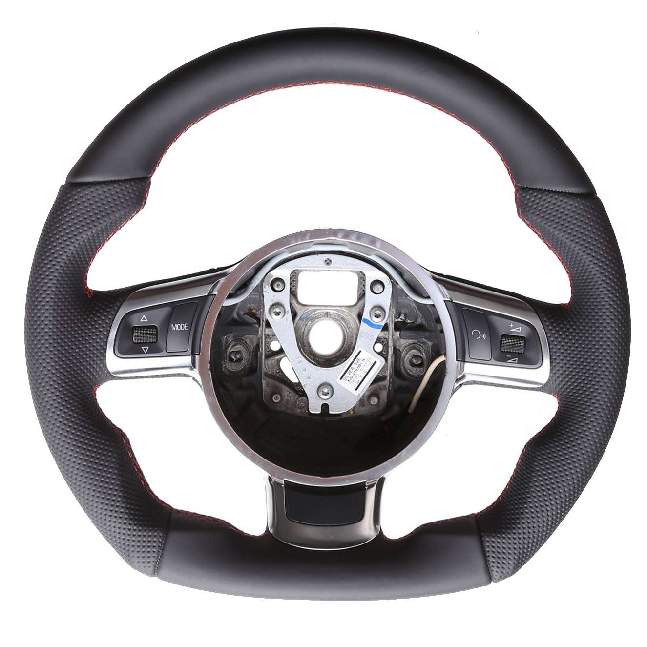 Audi Lenkrad TT TTS TTRS 8J A3 A8 S3 8P R8 RS5 RS6 Abgeflacht NEU Kombibezug Naht rot