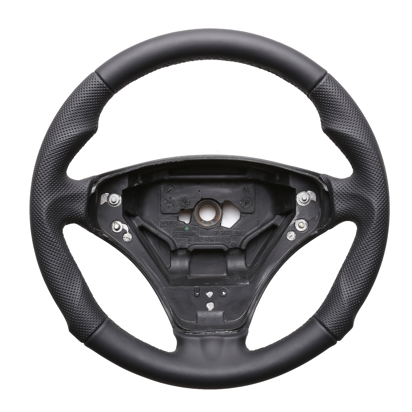 Mercedes Lenkrad C-Klasse W203 Tuning Kombibezug Naht schwarz