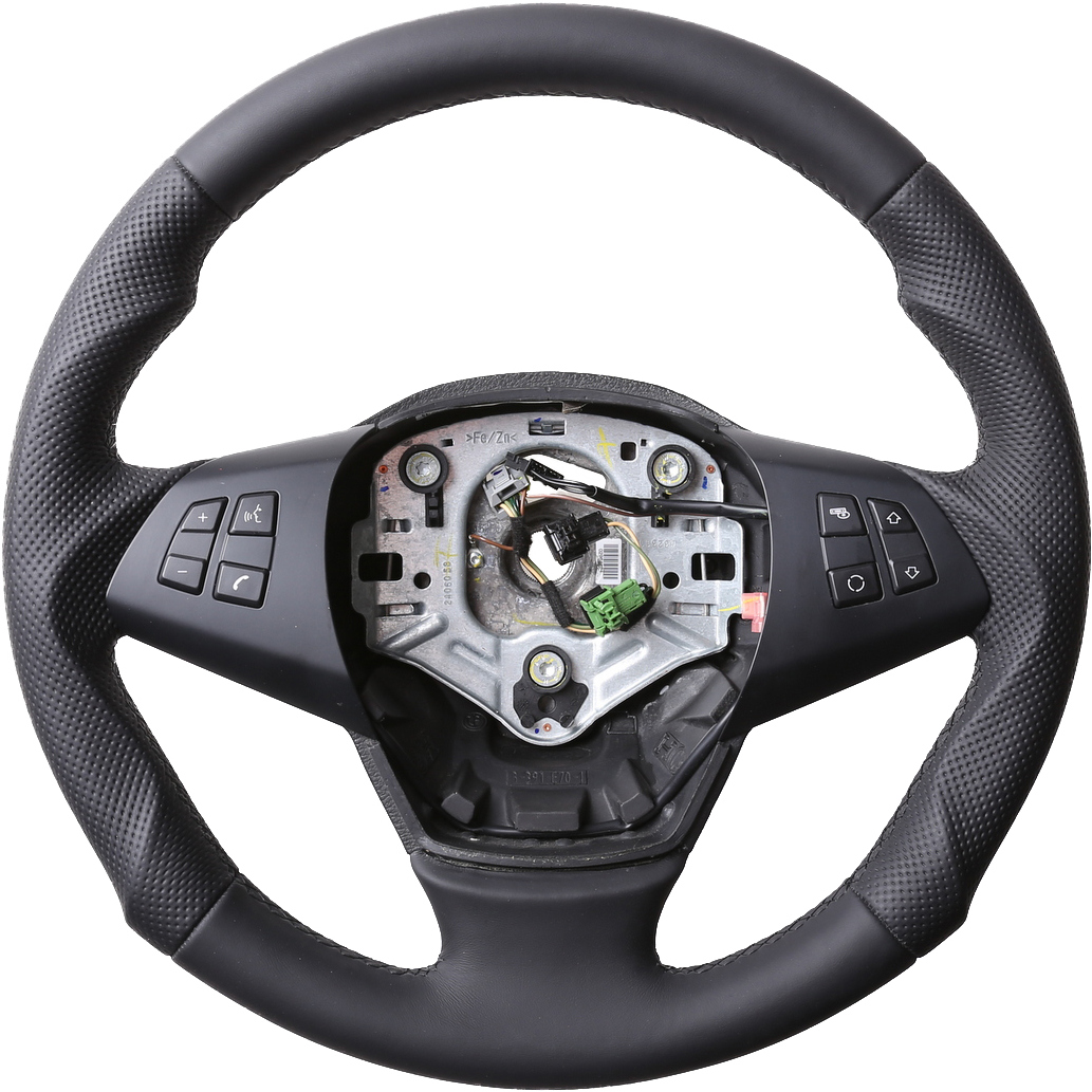 BMW Lenkrad X5 E70 Tuning Kombibezug Naht schwarz