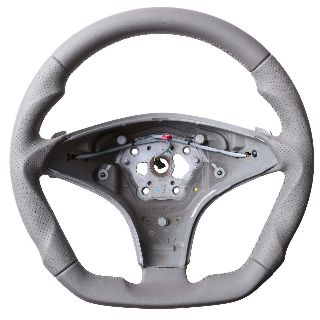 Mercedes Lenkrad CL 203 C219 CLS R 230 SL K R171 Grau Abgeflacht Kombibezug Naht grau