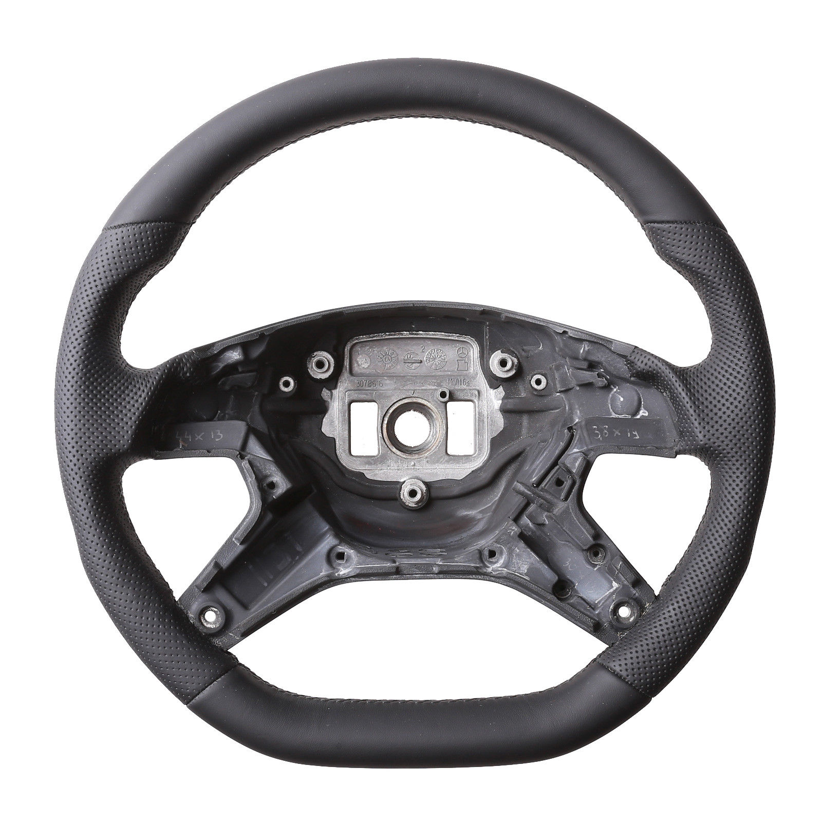 Mercedes Lenkrad C Klasse W166 ML X166 GL GLE W463 Abgeflacht Naht schwarz