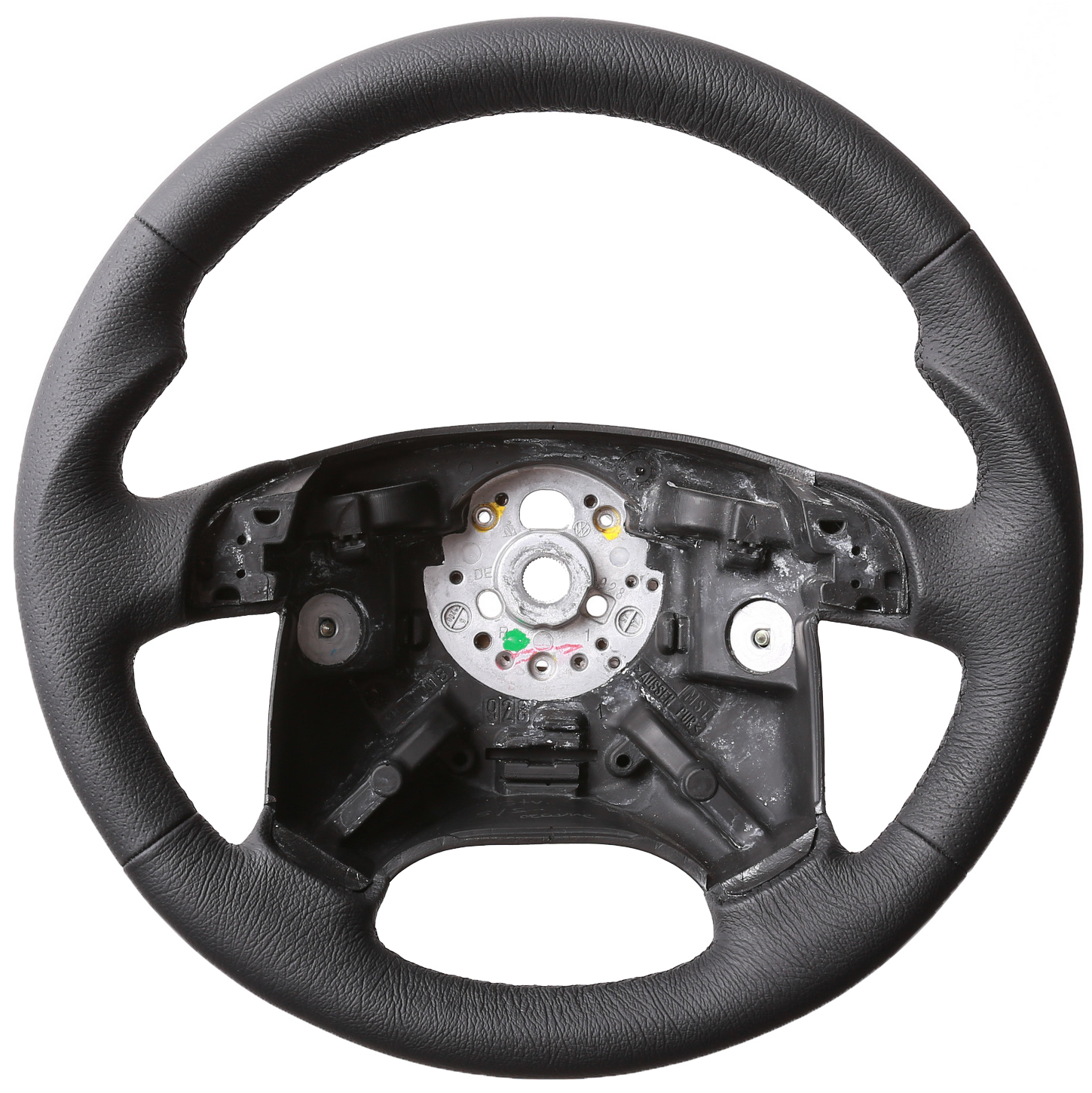 VW Lenkrad T4 Multivan Caravelle Transporter Daumenauflagen Kombibezug genarbt Naht schwarz