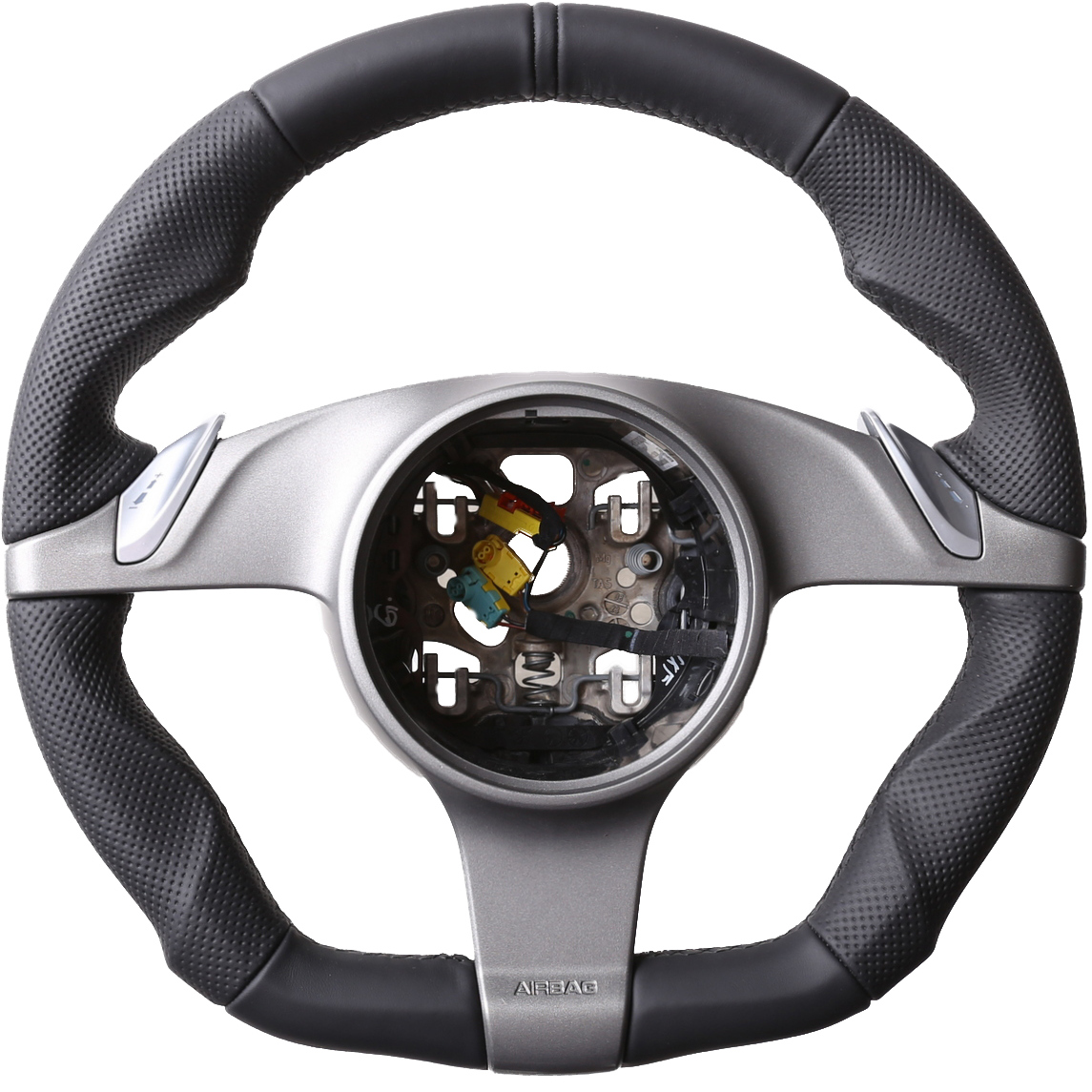 Porsche Lenkrad  911 958 970 987 997 Cayenne Boxster Carrera Abgeflacht Kombibezug 12 Uhr Markierung